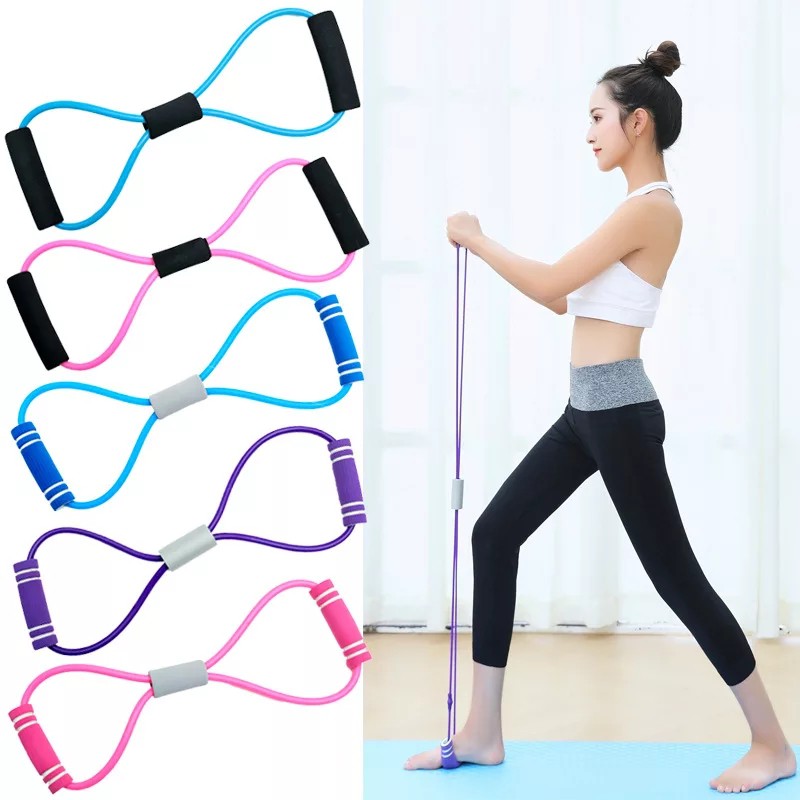 Eight-character pull rope open shoulder exercise back chest expansion ...