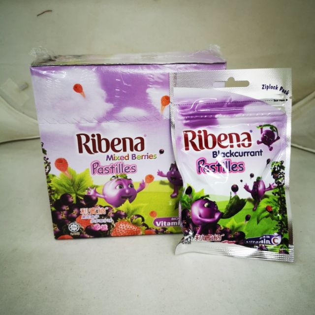 Ribena muc berries pastilles 12 ziplock packs x40g | Shopee Philippines