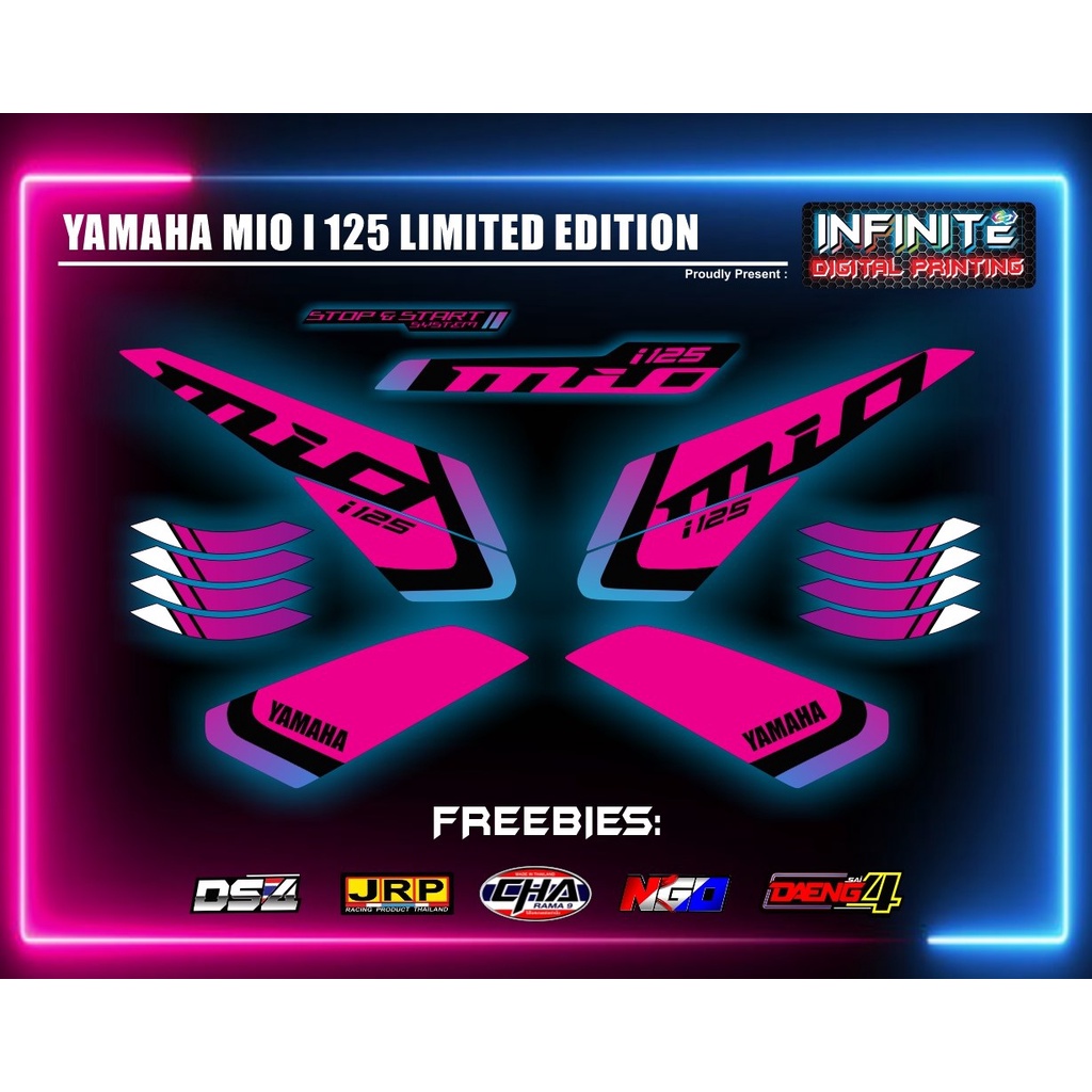 2021 Mio i 125 decals sticker | Shopee Philippines