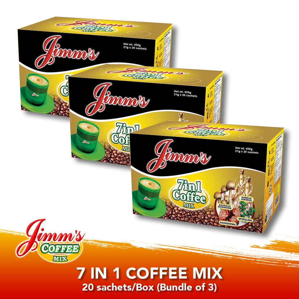 Jimm's Coffee Mix 7 in 1 Coffee by 20s (Bundle of 3) Shopee Philippines