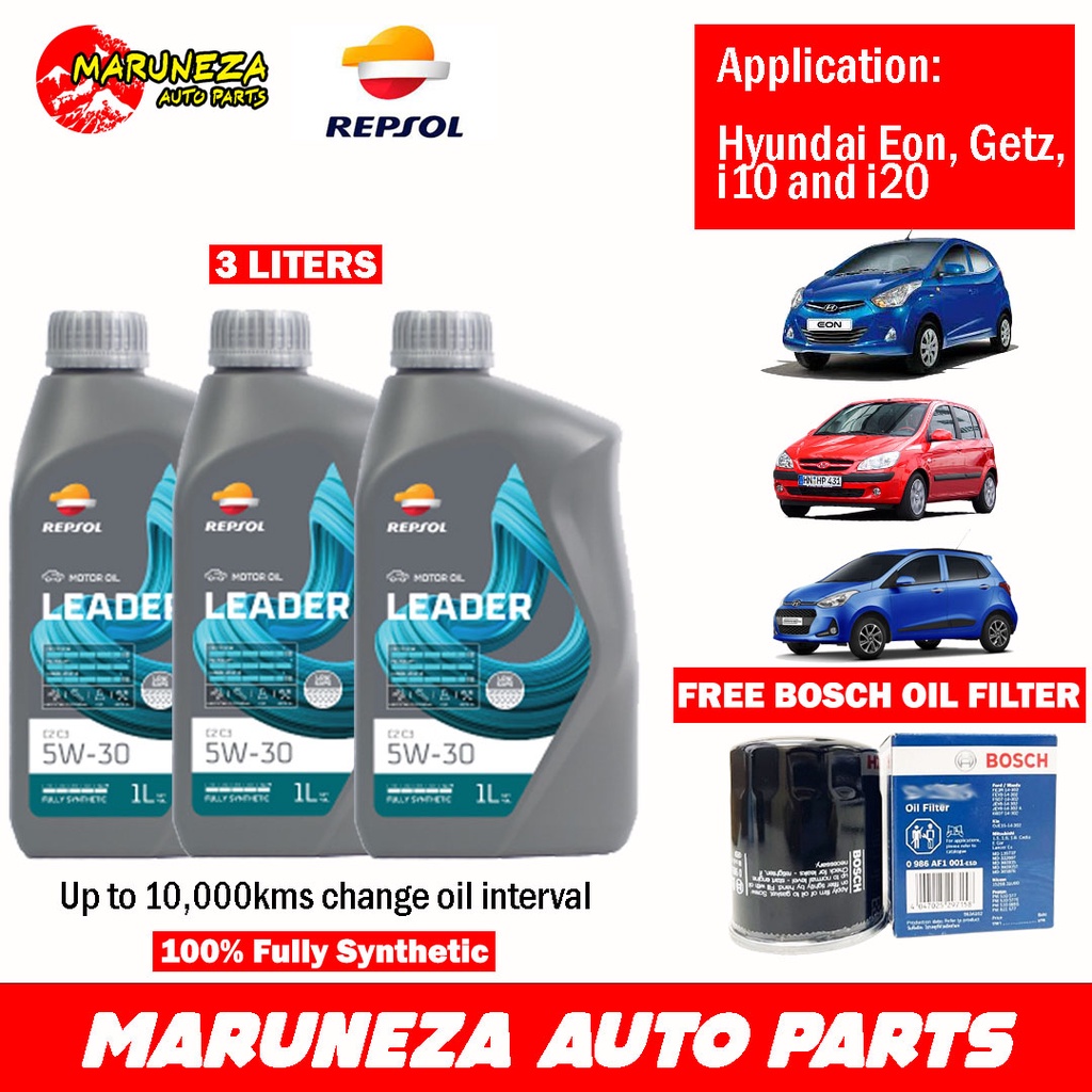 Repsol Leader C2C3 5W30 100 Fully Synthetic for Hyundai Getz/Eon/i10