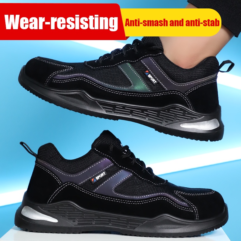 GUYISA Safety Shoes steel toe Anti-smash and anti-stab ready stock ...