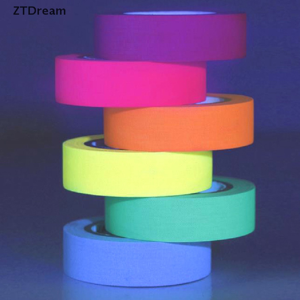 ZTDream UV Reactive Tape Blacklight Fluorescent Tape Glow in The Dark