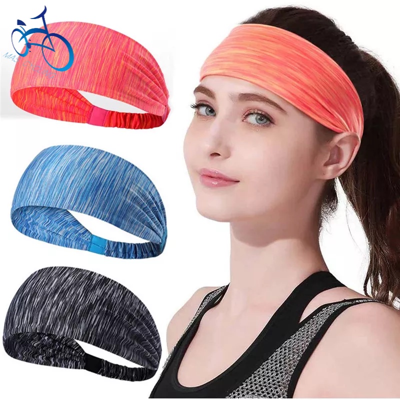 Absorbent Unisex Sport Sweat Headband Cycling Yoga Gym Running Cycling ...