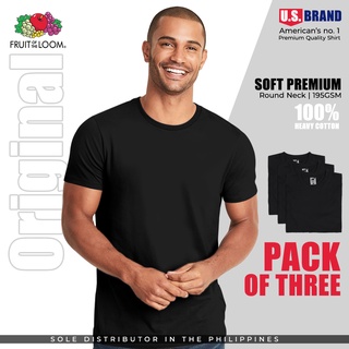 Hanes Classics Crew Neck Black T-Shirts 3 pcs Pack