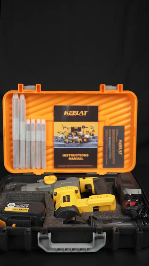 KEELAT KWHD001 Rotary Hammer Drill Electric Cordless Brushless Hammer ...