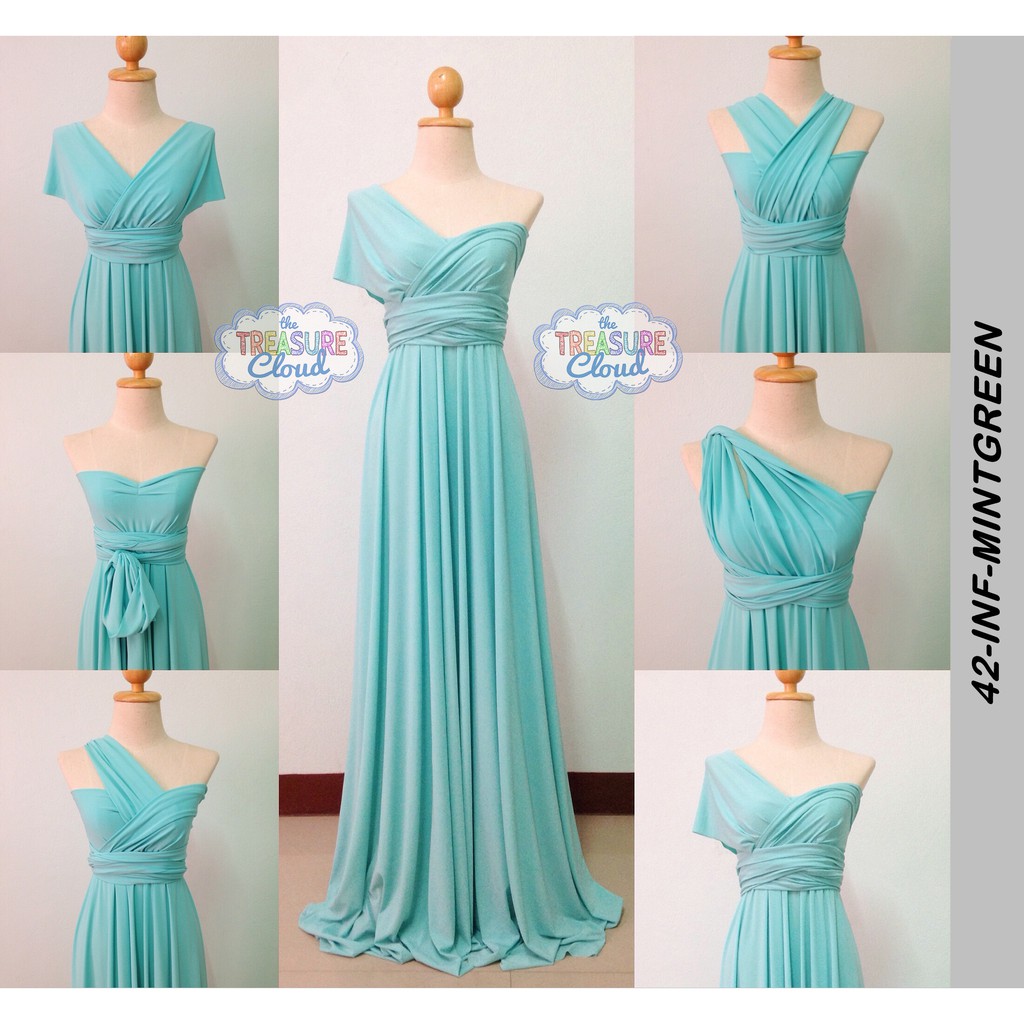 MINT GREEN Infinity Dresses Bridesmaid Dresses Shopee Philippines