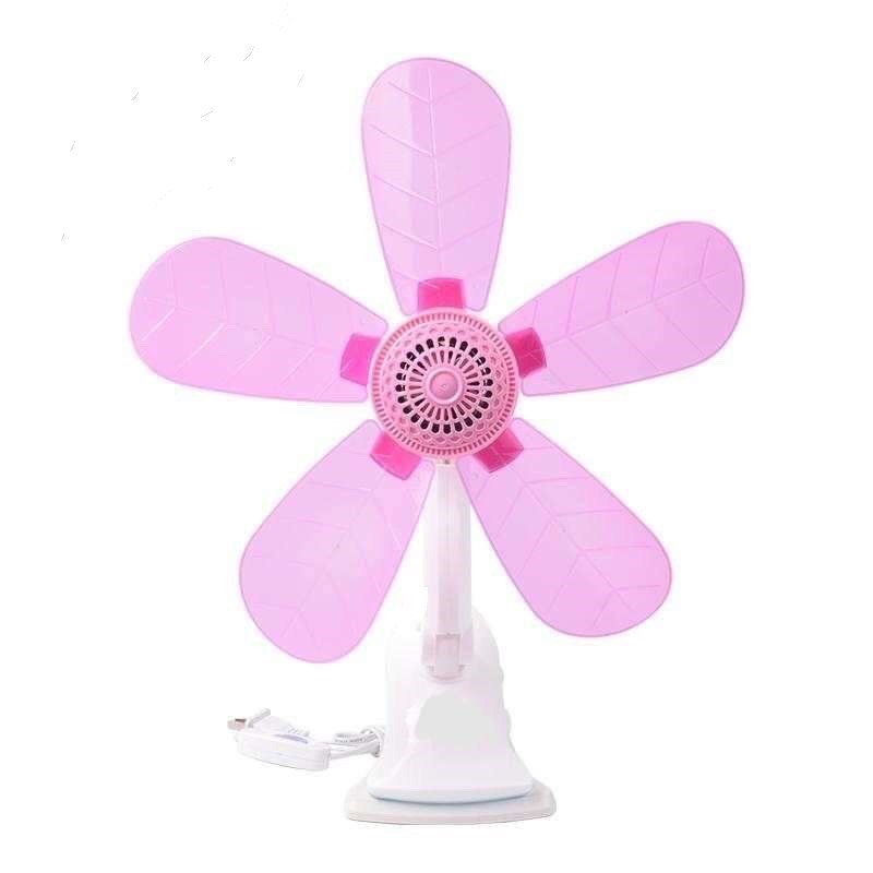 5 blends Fan Home Electric Fan W Clip Clover Fan Anti Heat