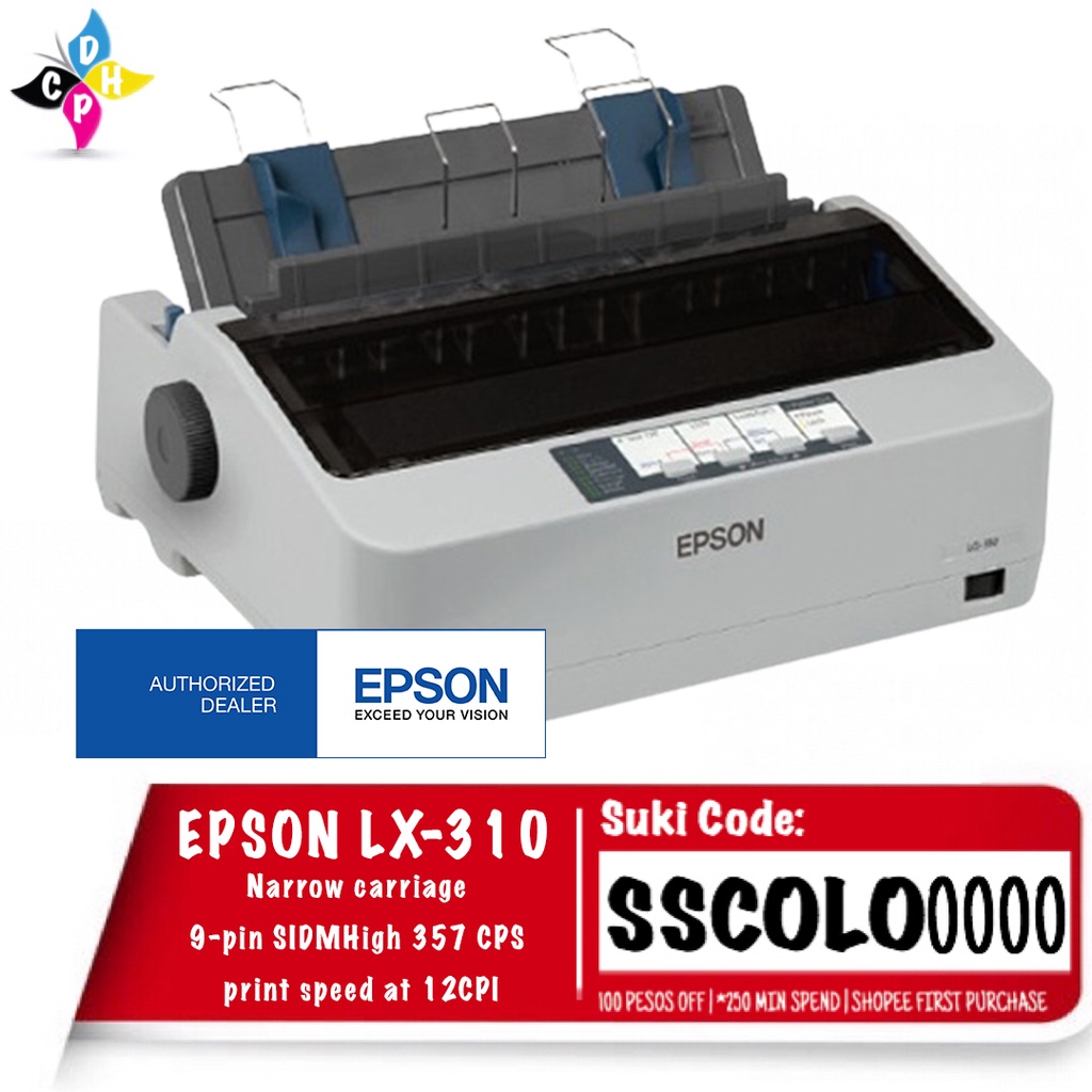 Epson Lx 310 Dot Matrix Printer Shopee Philippines