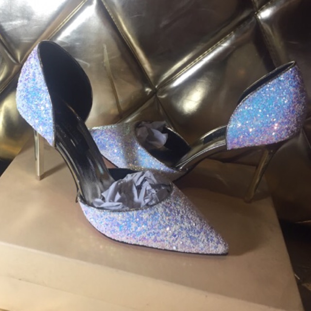 Debut silver heels top