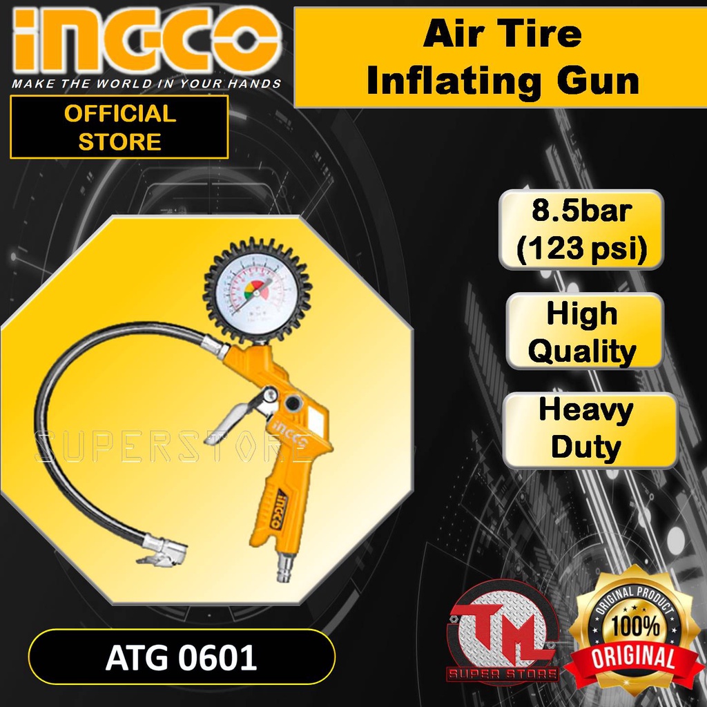 INGCO Air Tire Inflating Gun • Tm ss | Shopee Philippines