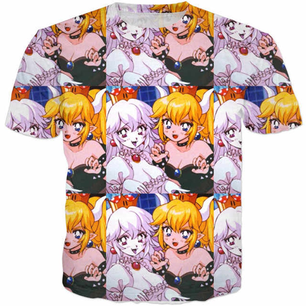 COD 2020 New Anime Bowsette 3D Print Woman s T shirt Girl Tops Tee Ahegao Shopee Philippines