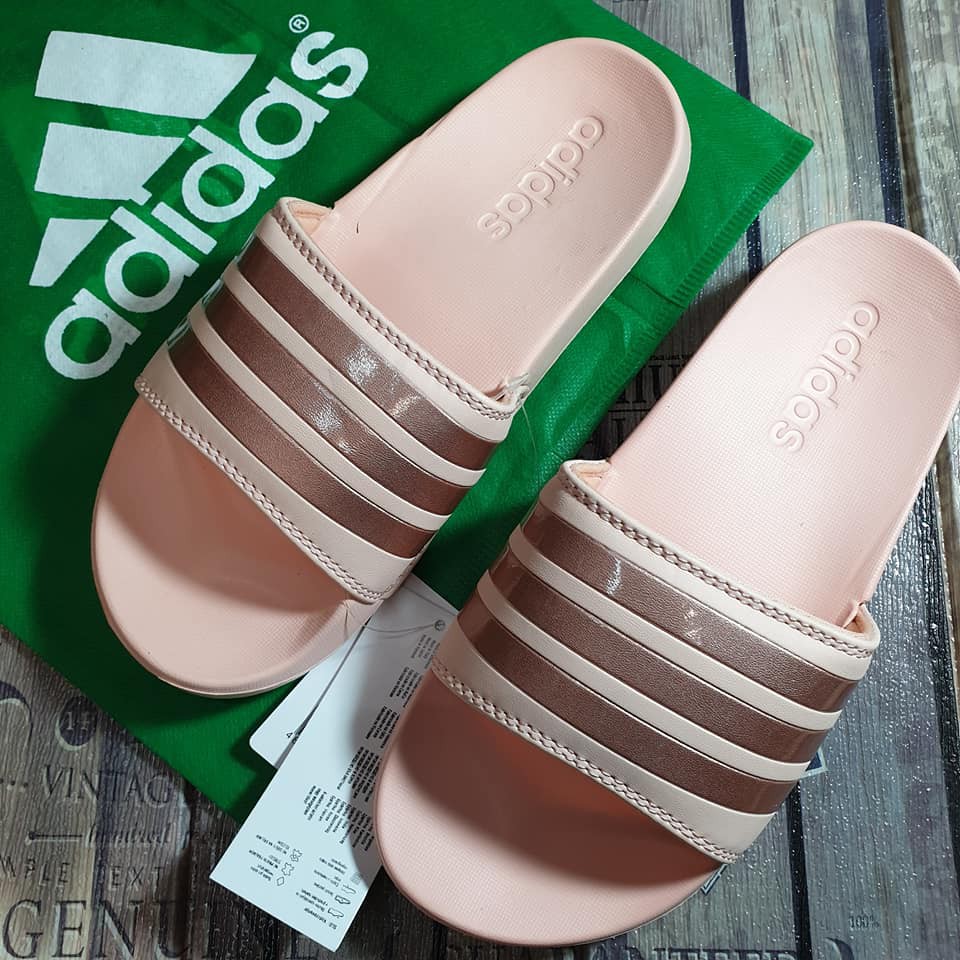 Adidas discount peach slides