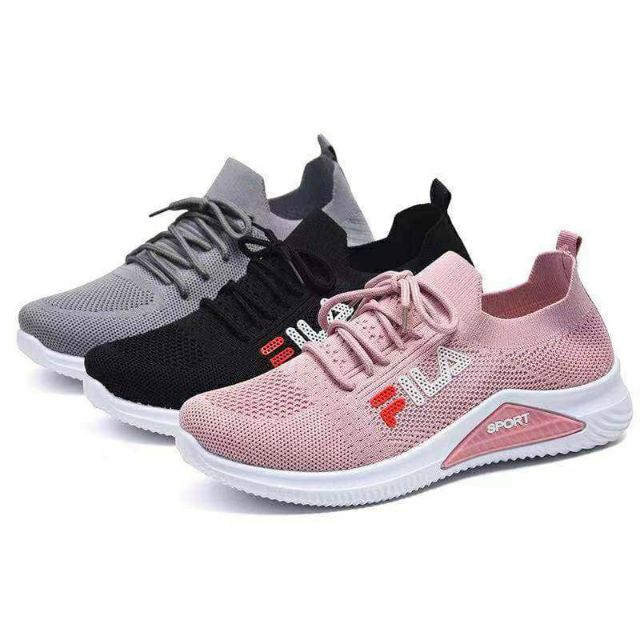 FILA leisure sport shoes women fashion running rubber shoes j04 Shopee Philippines