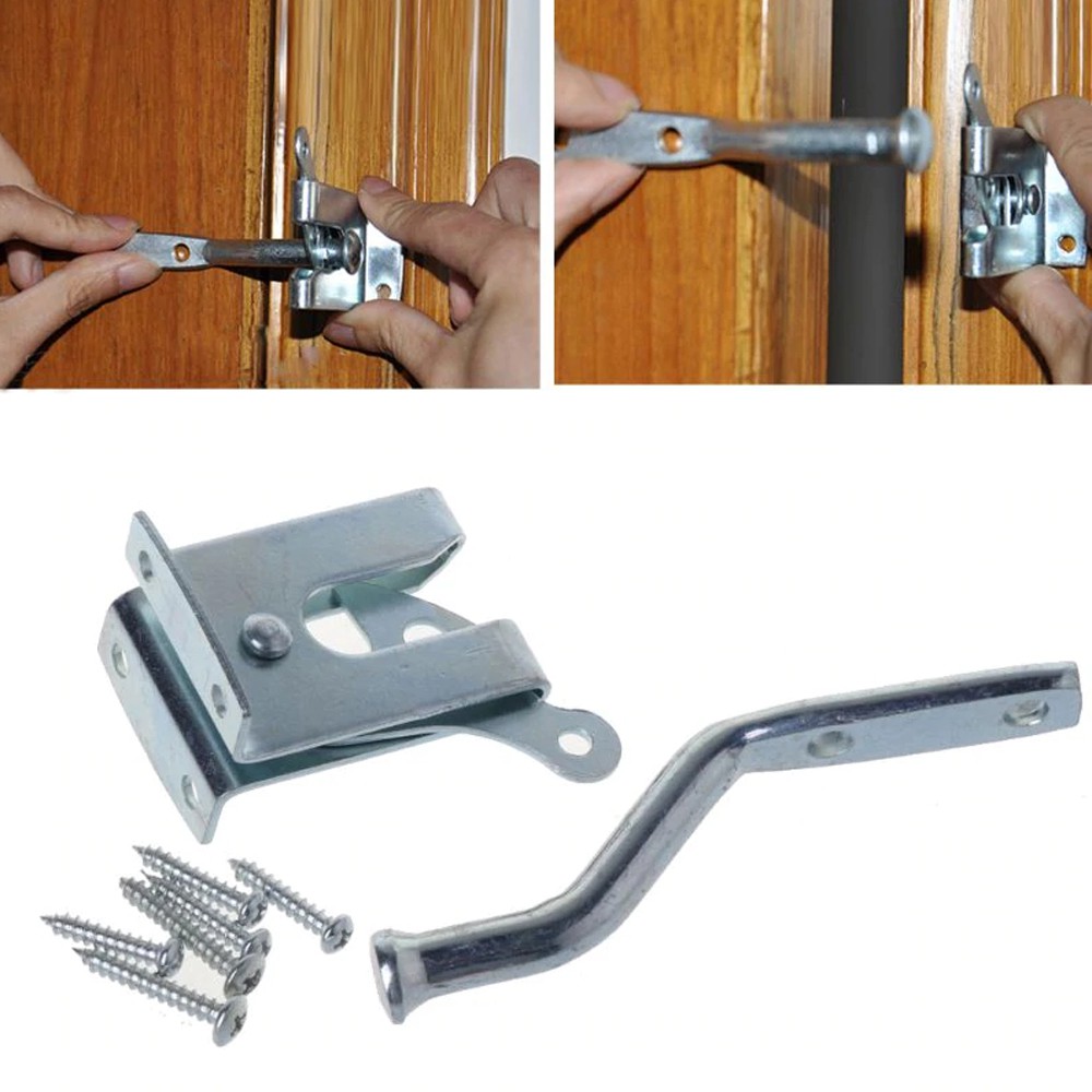 Automatic self Locking gate Latch for Wooden Fence, gate, Door, Metal ...