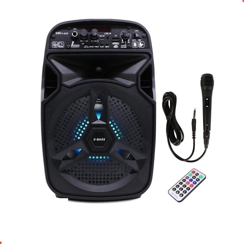 Karaoke Portable Wireless Bluetooth Speaker With Microphone KUKU K63 ...