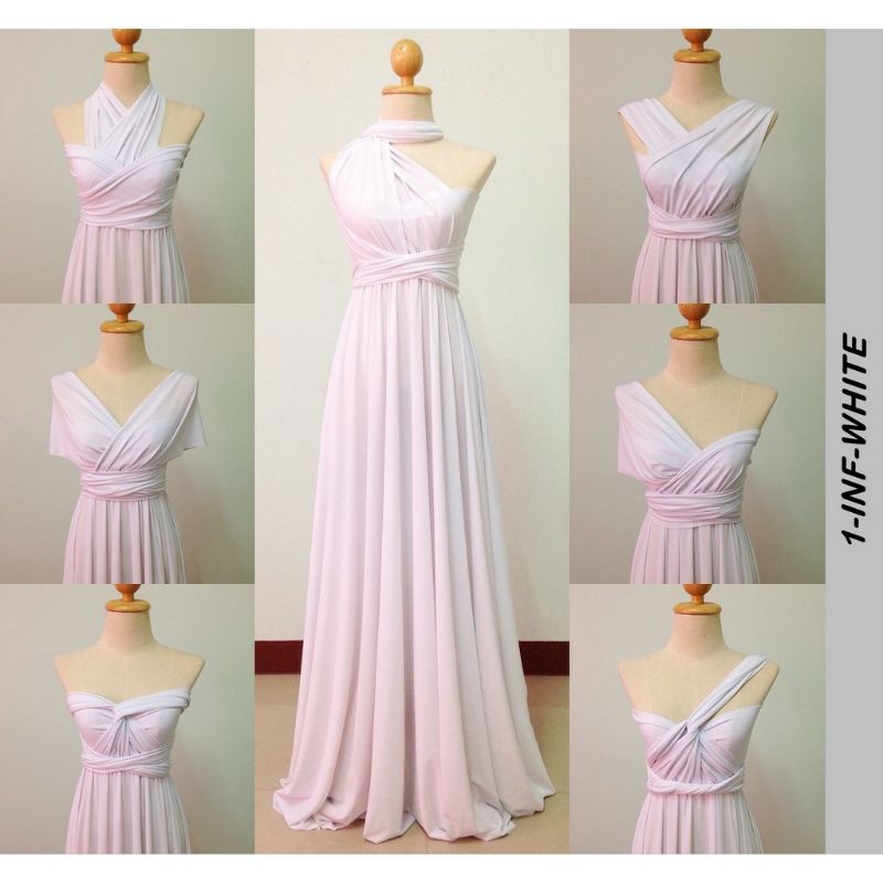 WHITE INFINITY DRESS WITH ATTACHED TUBE Shopee Philippines