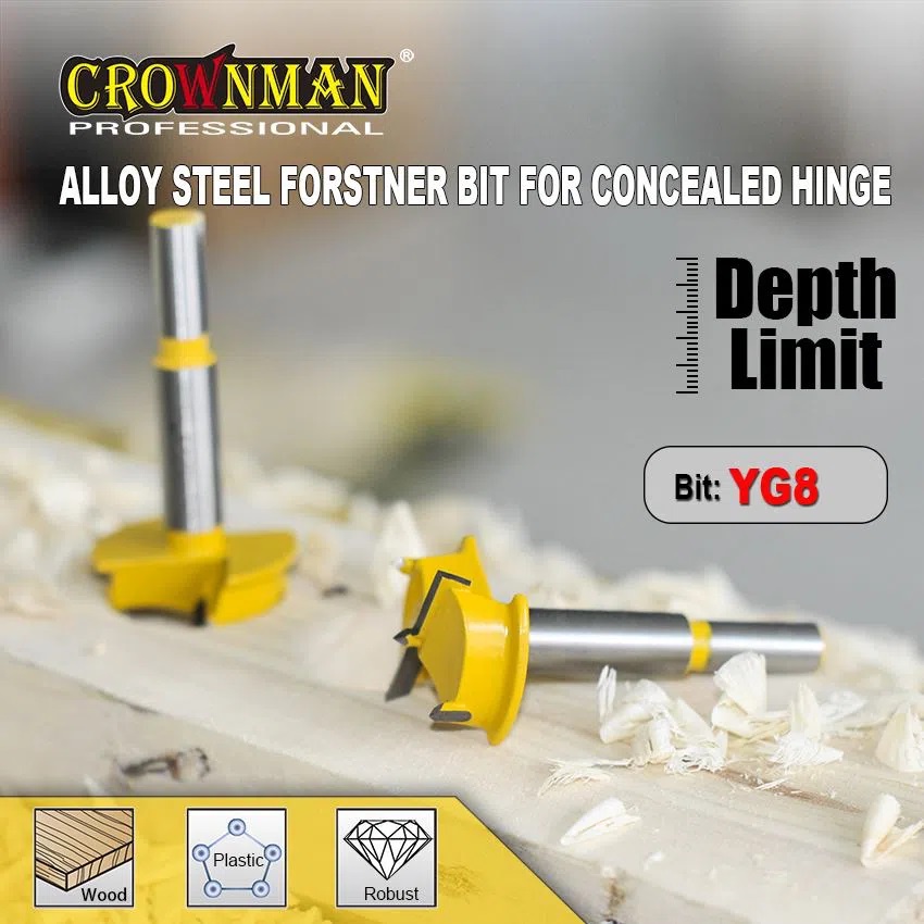 CROWNMAN Forstner Drill Bit 35mm Boring Bit For Concealed Hinges