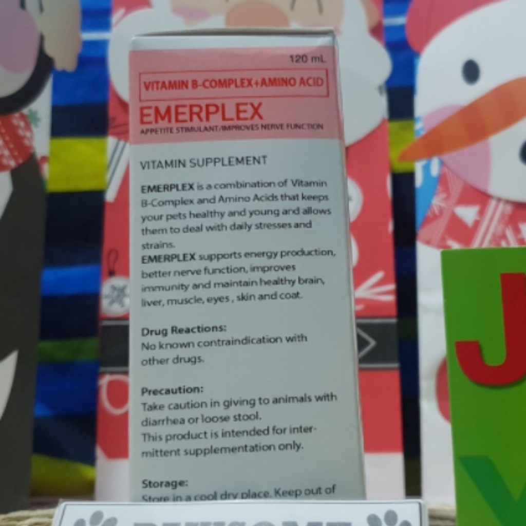 EMERPLEX Vitamin B-Complex + Amino Acid 120ml with Free Syringe ...
