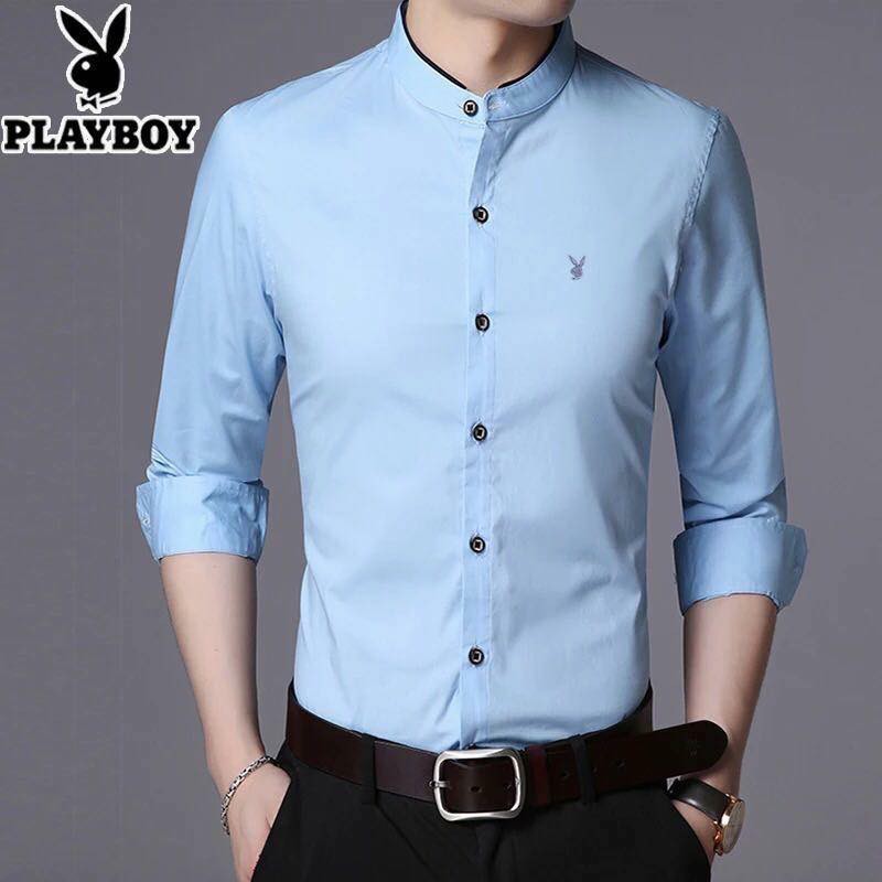 Men s Wear Button Up Long Sleeves Polo Shopee Philippines