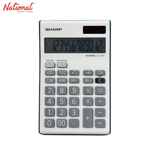 Sharp Desktop Calculators El124T 12 Digits Dual Power, Gray | Shopee ...