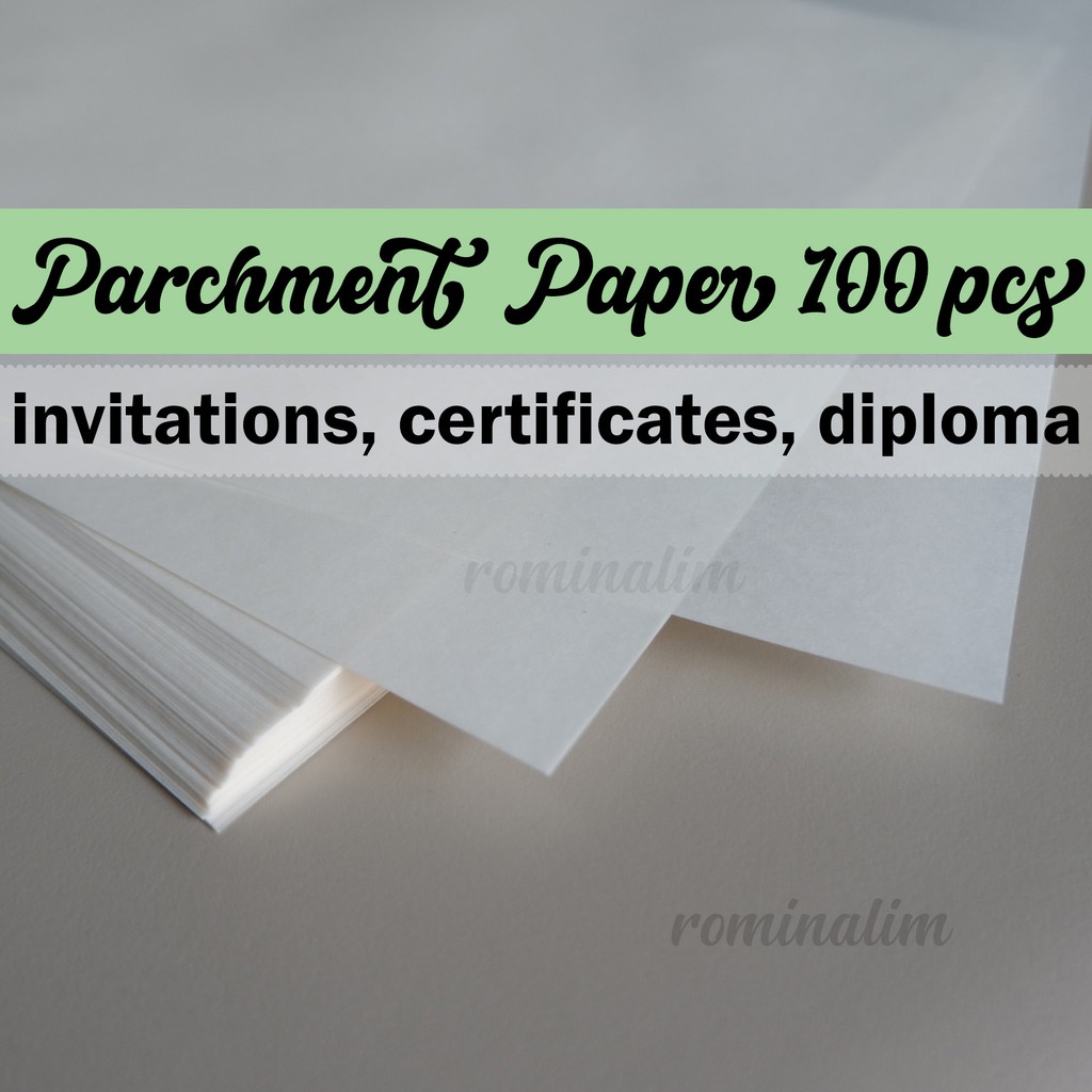 Parchment Paper 80gsm A4 100pcs Certificate Diploma Invitation Shopee Philippines