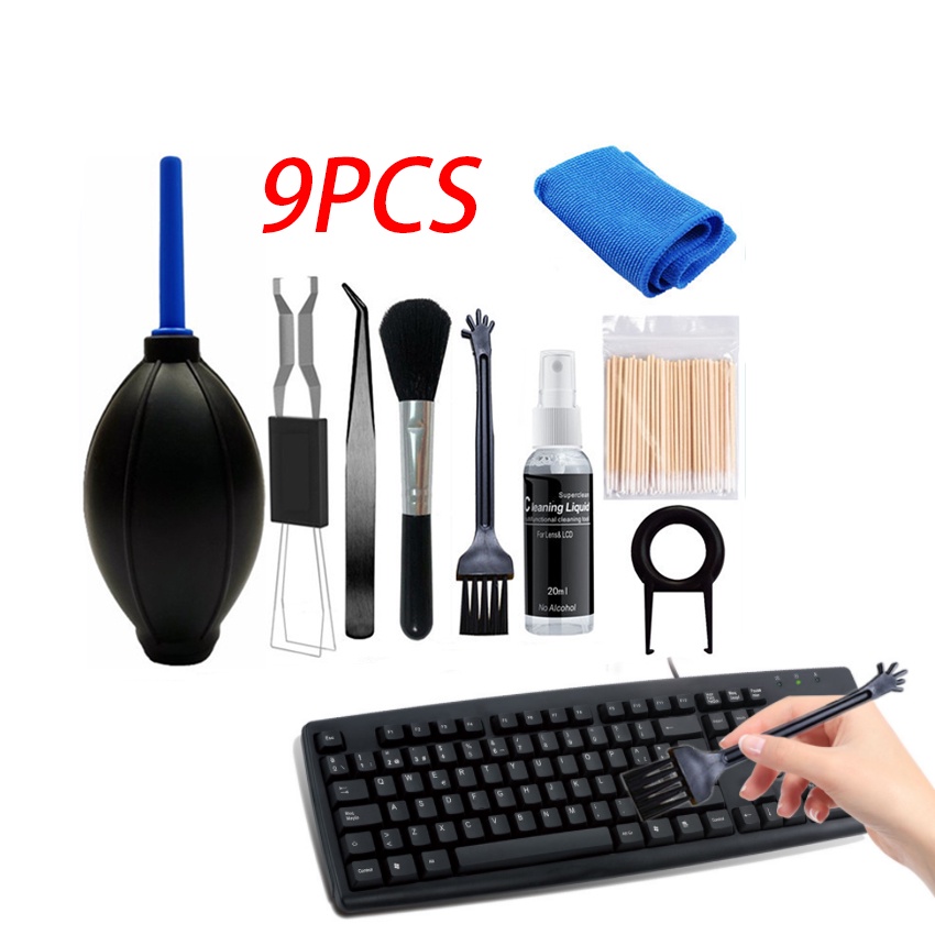 9pcs Cleaning Kit for Mechanical Keyboard Laptop Screen Tool Key Cap ...