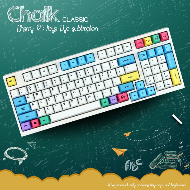 Cherry Chalk Keycap Set 125 | Mechanical Keyboard Button | Tks TKS TKS ...
