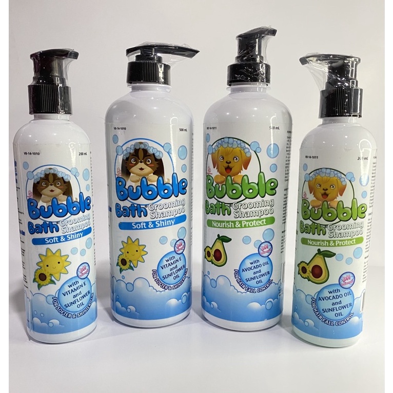 (200ml, 500ml) Doggiessentials Bubble Bath Dog Grooming Shampoo