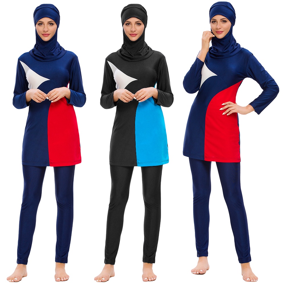 New Arabian Swimsuit Women Islamic Burkini Muslim Swimwear Modest ...