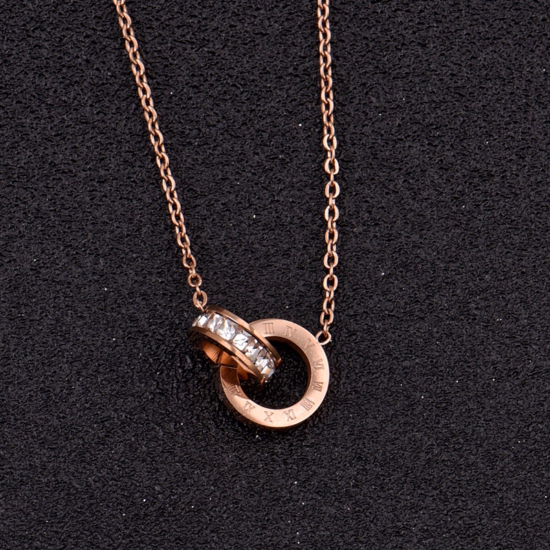 Cartier double ring necklace hot sale