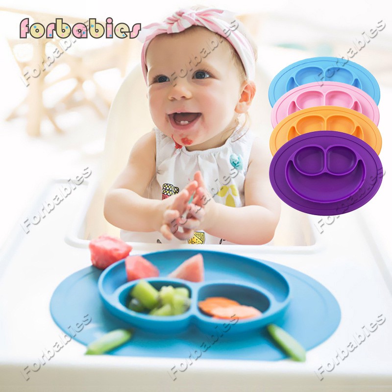 Baby Kids Toddler Feeding Mat Silicon Plate BPA Free | Shopee Philippines