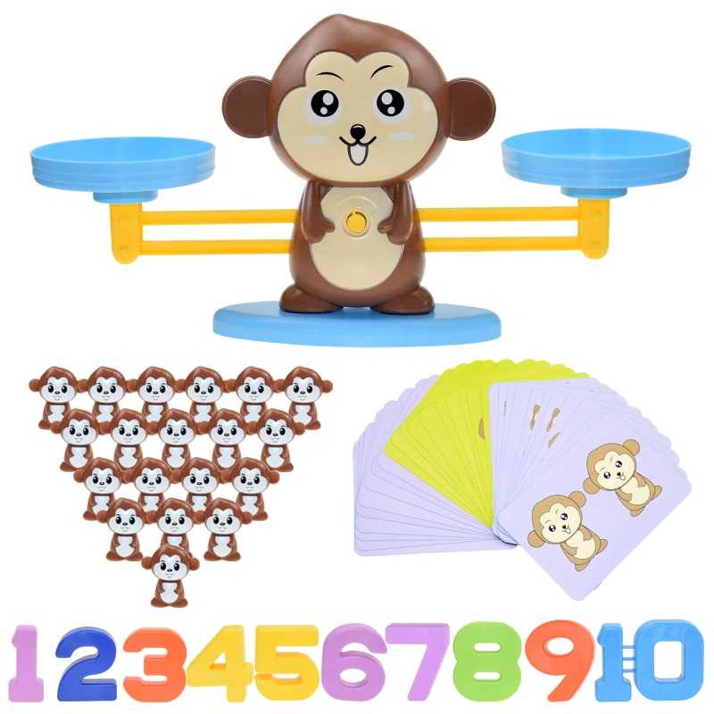 Ggbell Monkey Balance Scale Puzzle Toy Montessori Kids Toys - GG235 ...