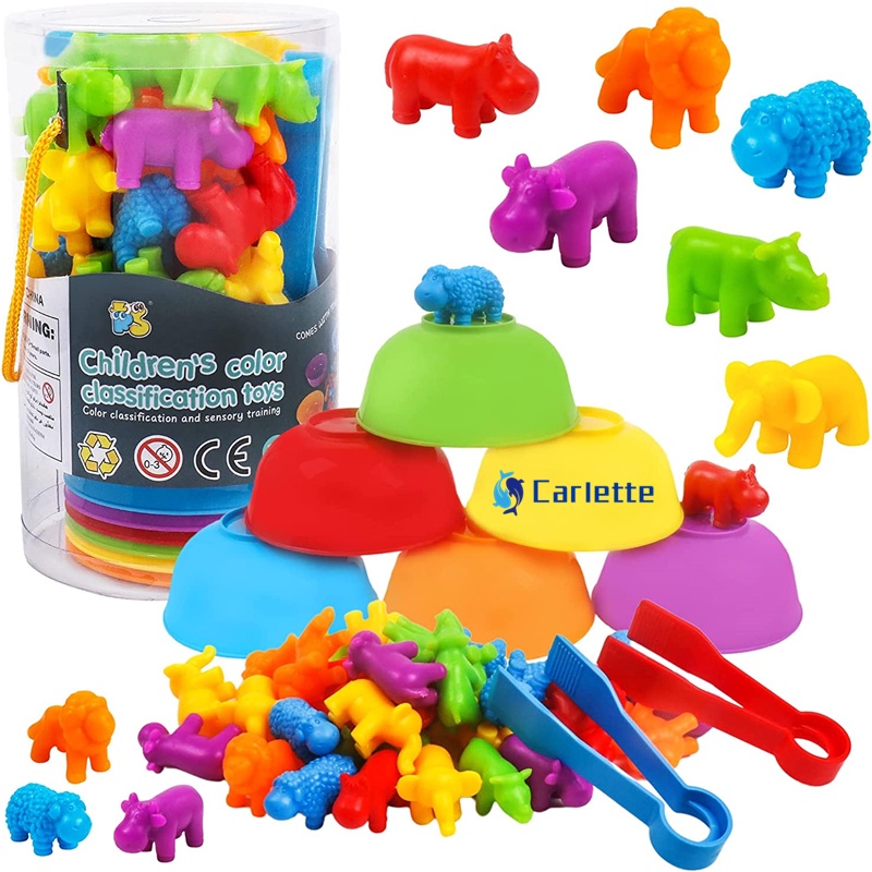 Color Sorting and Counting Animal Toy for kids Preschool Math ...