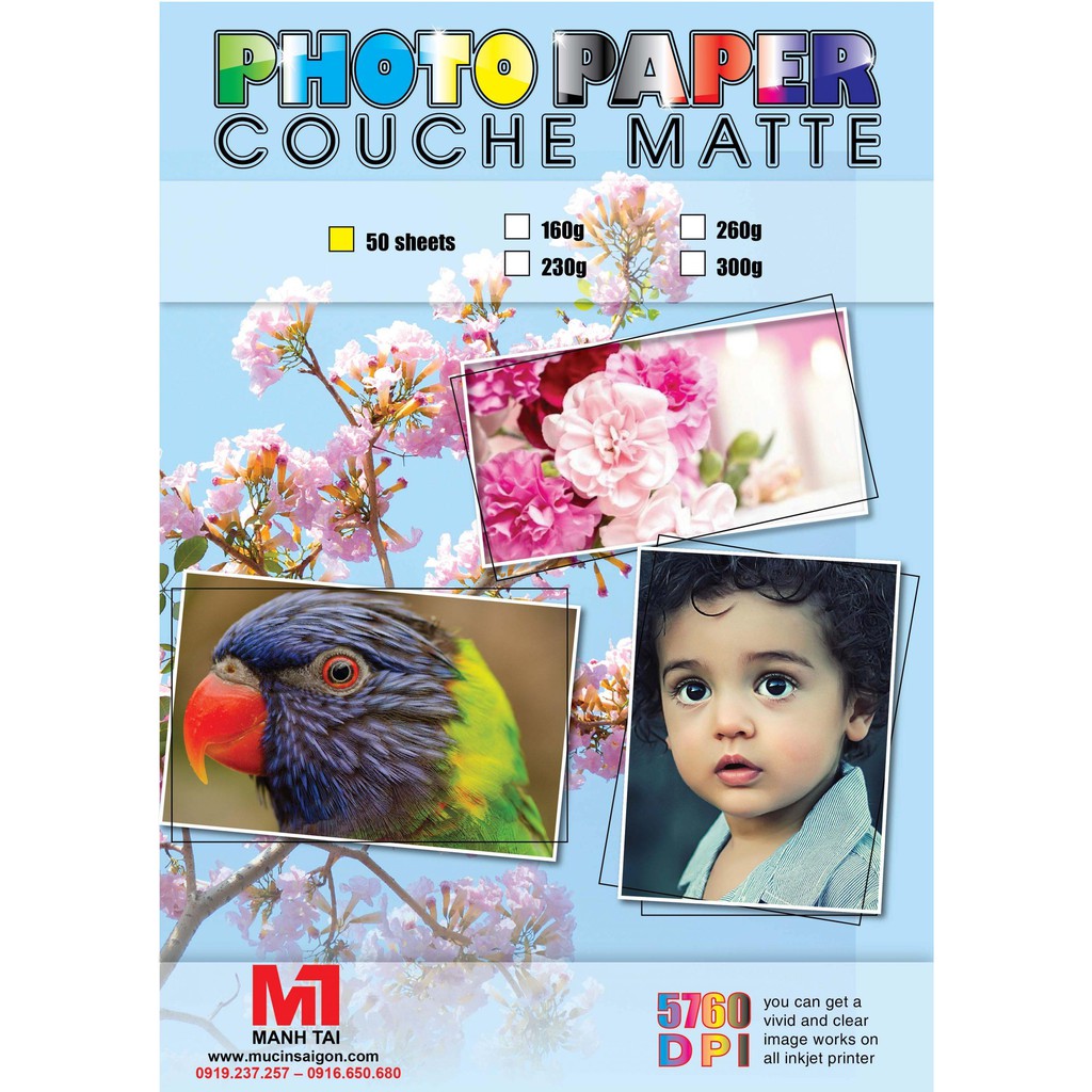 Couche 160g A4 2Sided Matte Printing Paper (50 Sheets) Shopee