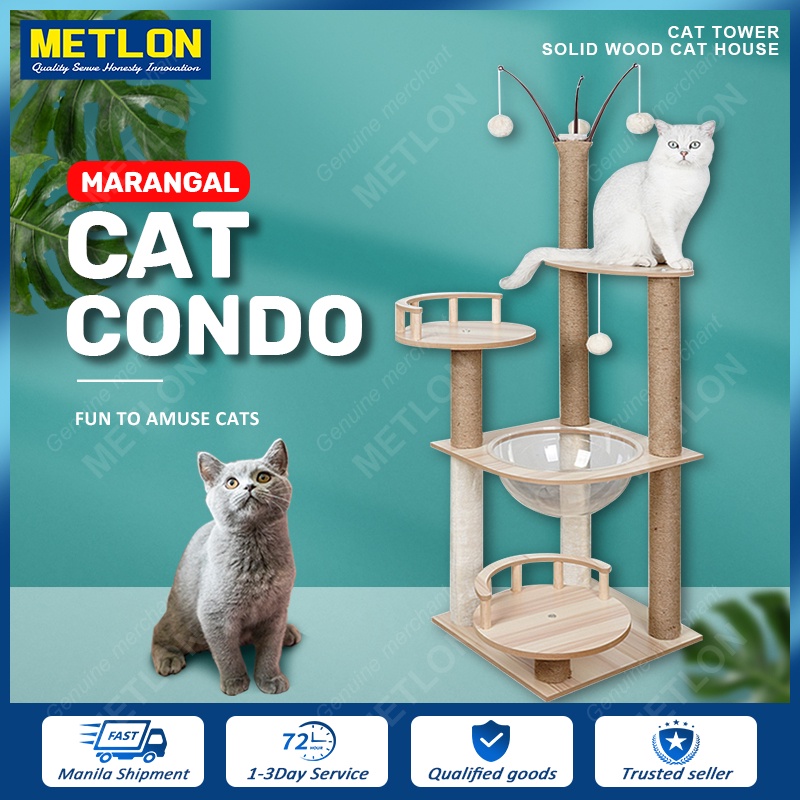 Luxury Cat climbing frame Cat house Tower for Indoor Cats MultiLevel