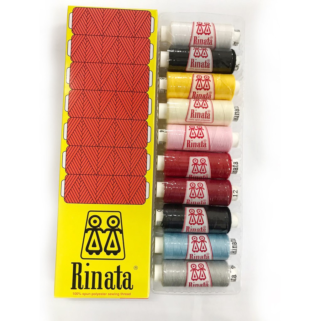 RINATA POLYESTER THREAD 250MTR 10PCS/ BOX (MIX COLORS) | Shopee Philippines