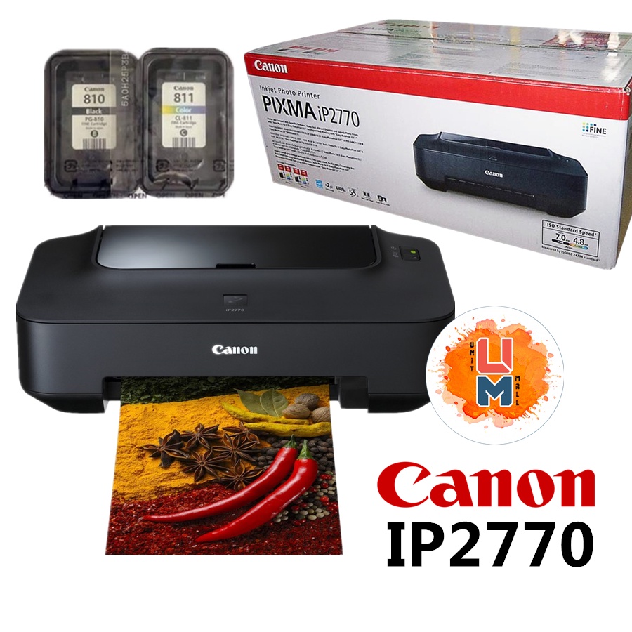 Canon Pixma Ip2770 Printer Single Function Printer With All Accessories Shopee Philippines 4829