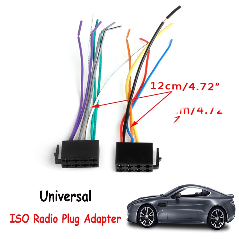 Universal Female Iso Wiring Harness Car Double 2din Radio Adaptor Connector Shopee Philippines 0538