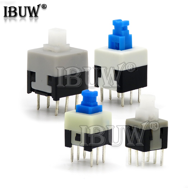 10PCS/LOT 5.8*5.8 7*7 8*8 8.5*8.5mm Self Locking Push Tactile Power ...