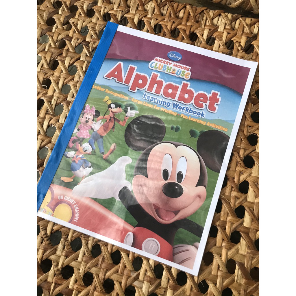 Learning Workbook | Mickey Mouse Clubhouse Alphabet | Shopee Philippines