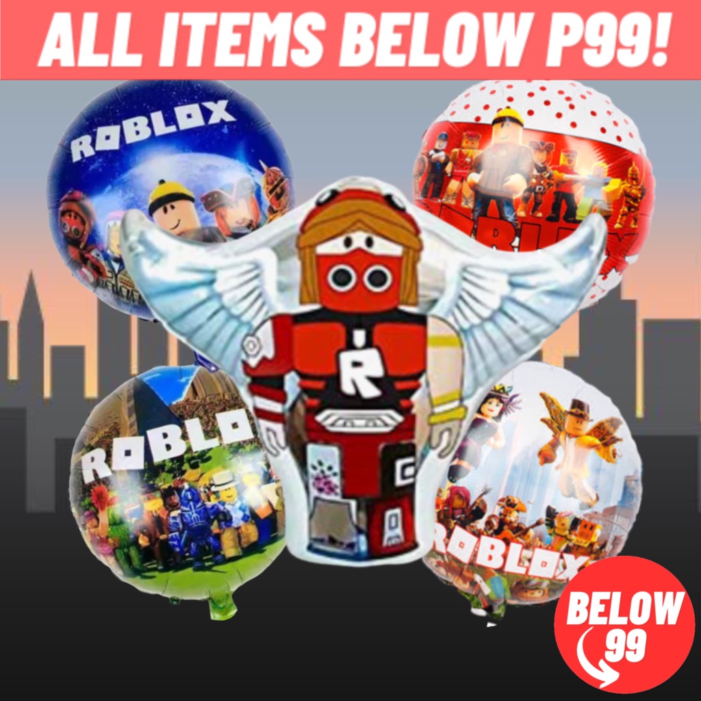 Roblox Balloon Set 5 In 1 Roblox Party Needs Roblox Theme Balloons Roblox Birthday Supply 0633