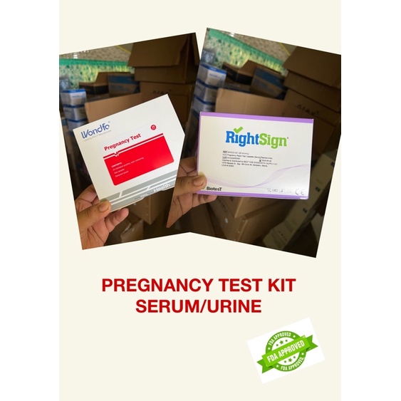 Pregnancy test serum/plasma/urine (25 per box) (WONDFO OR RIGHT SIGN
