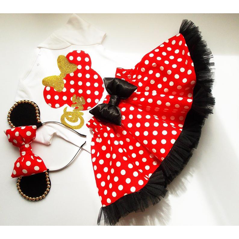 Minnie Mouse birthday outfit , birthday dress,Minnie Mouse dress,Minnie  Mouse tutu, red birthday tut | Shopee Philippines
