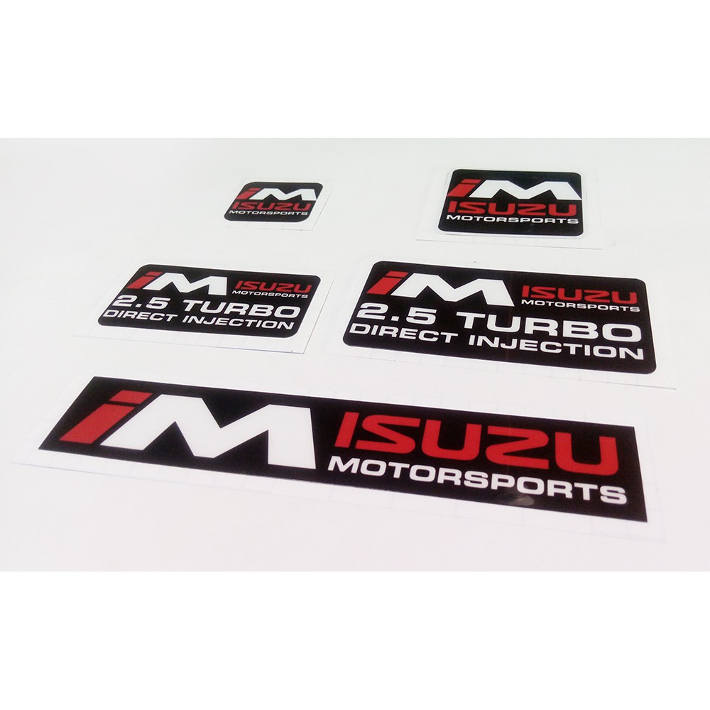 Isuzu Motorsports Sticker (Crosswind\Hilander\Dmax\MUX\Rodeo\Trooper ...