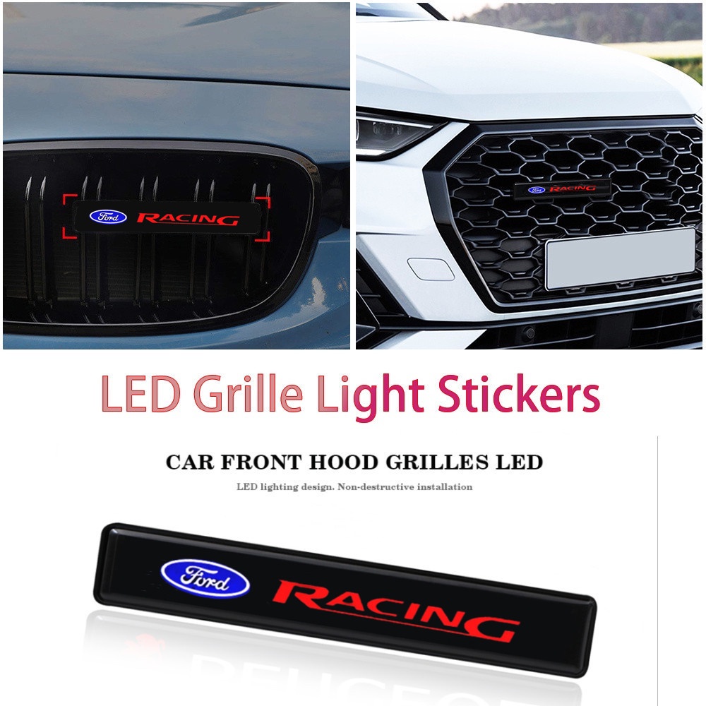Ford Car Front Hood Grille Logo LED Logo Badge Decorative Light for ...