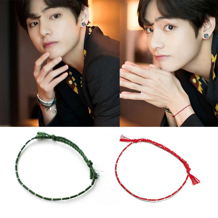 V Same Small Lock Bracelet Kpop Kim Taehyung Jewelry Fashion Korean Style  Hand Rope Chain Vante Accessories Idol Fans Pick Gifts - AliExpress