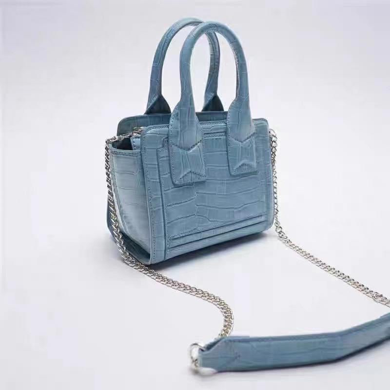 Zara blue online bag