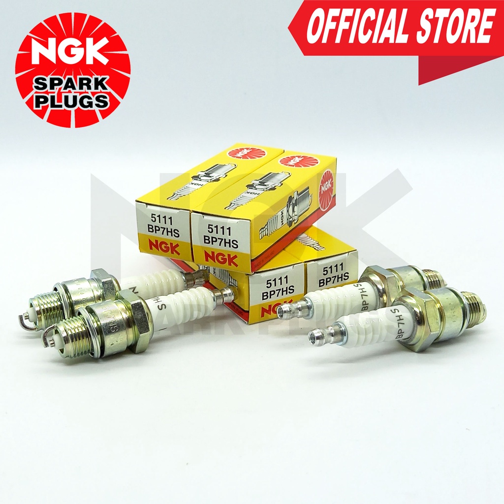 NGK BP7HS Spark Plugs (2-Pack) – Fits Suzuki LT80 Quad ATV & More, 5111