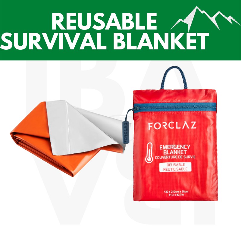 Decathlon Aptonia REUSABLE Emergency Survival Blanket Shopee Philippines